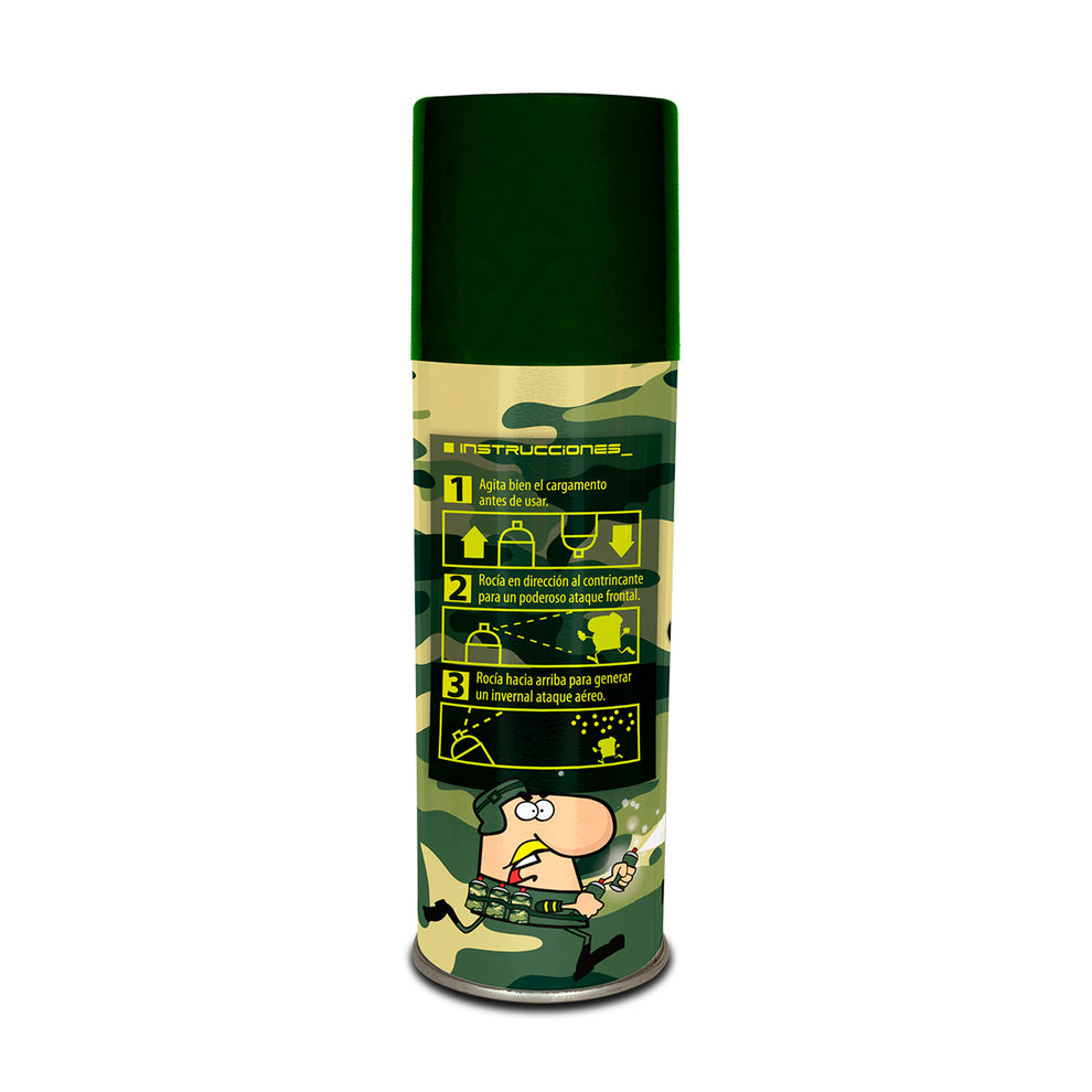 Espuma para Fiestas en Aerosol (24 pzas.) - Commando Verde – Aerosoles ...